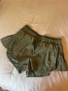Joy Lab Olive Green Athletic Skort-Style Shorts